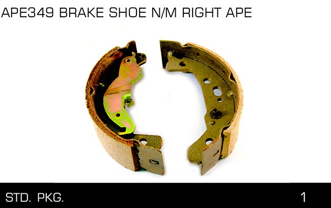 APE349 BRAKE SHOE N M RIGHT APE